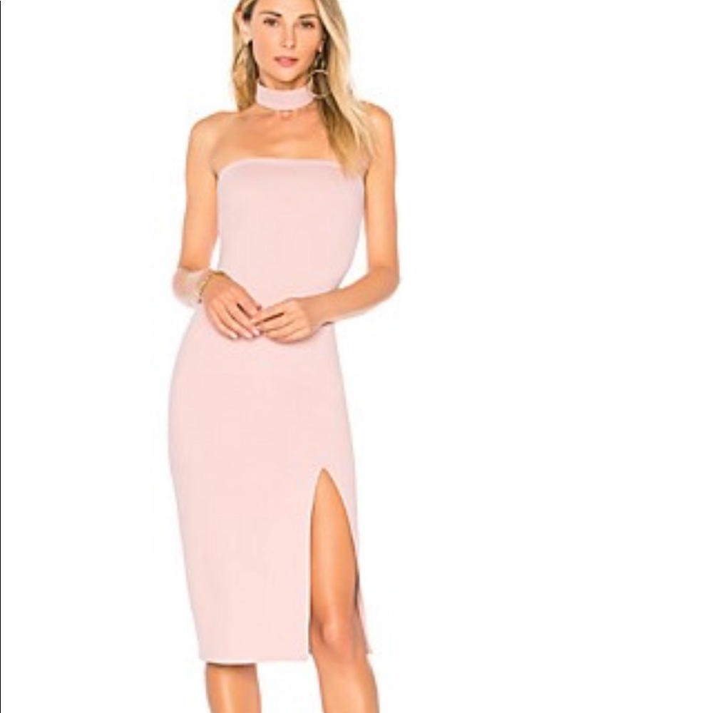 Mia bodycon dress blush revolve by the way
